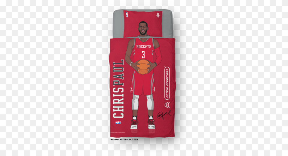 Chris Paul Blanket Basketball Active Dreamers, Shirt, Clothing, Teen, Person Free Transparent Png