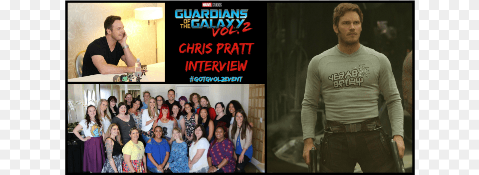 Chris Pratt Guardians Of The Galaxy Vol 2 Interview Star Lord, T-shirt, Clothing, Person, People Png Image