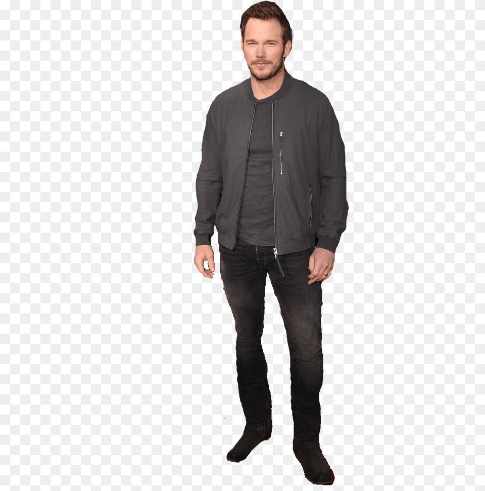 Chris Pratt Transparent Image Shirt, Long Sleeve, Clothing, Coat, Standing Png