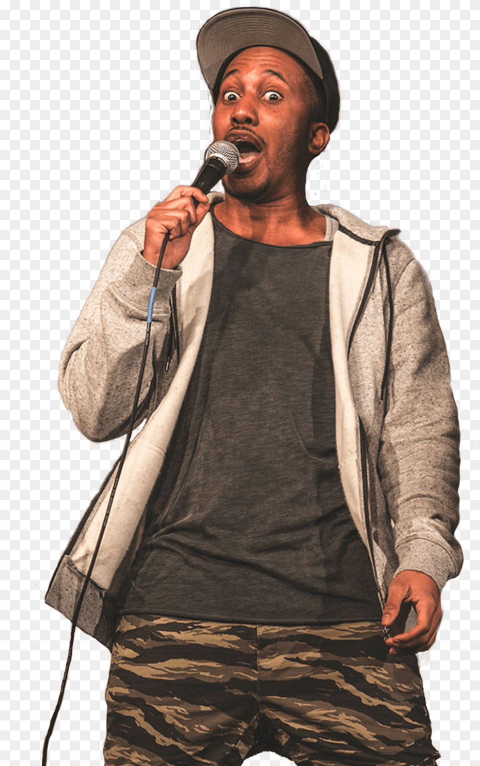 Chris Redd Singing, Adult, Person, Performer, Microphone Free Png Download