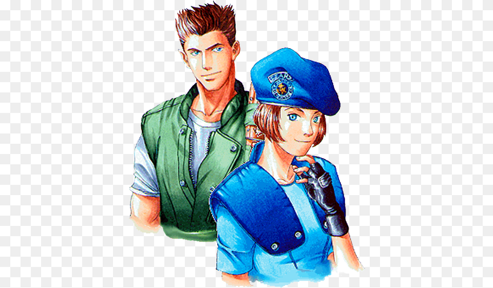 Chris Redfield And Jill Valentine Alpha Resident Evil Chris Y Jill, Book, Publication, Comics, Adult Free Png Download