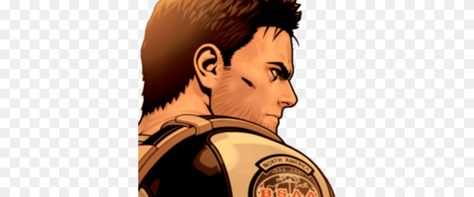 Chris Redfield Biohazard Acrylic Key Ring Bsaa, Adult, Male, Man, Person Free Png Download