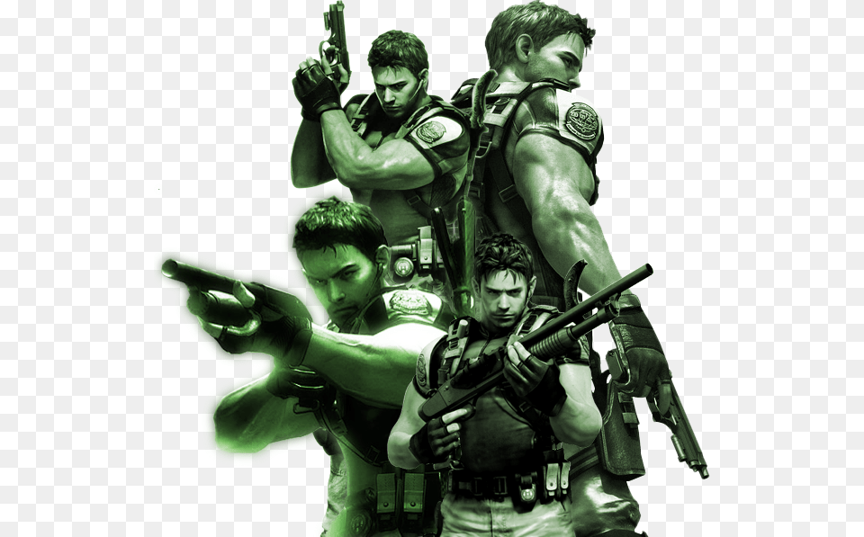 Chris Redfield Resident Evil 5 Chris Redfield, Person, People, Adult, Man Free Png Download