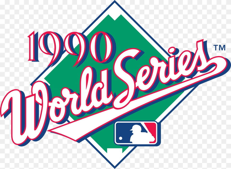 Chris Sabo Autographed 1990 World Series Program Cincinnati, Light, Logo, Dynamite, Weapon Free Png Download