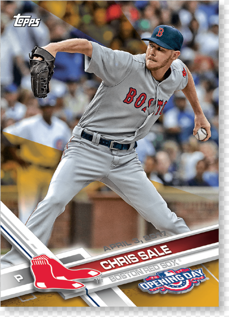 Chris Sale Baseball Card, Hat, Person, Sport, Glove Png Image