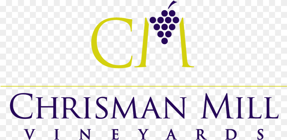 Chrisman Mill Vineyards Vineyard Wine Logo, Food, Fruit, Plant, Produce Png Image