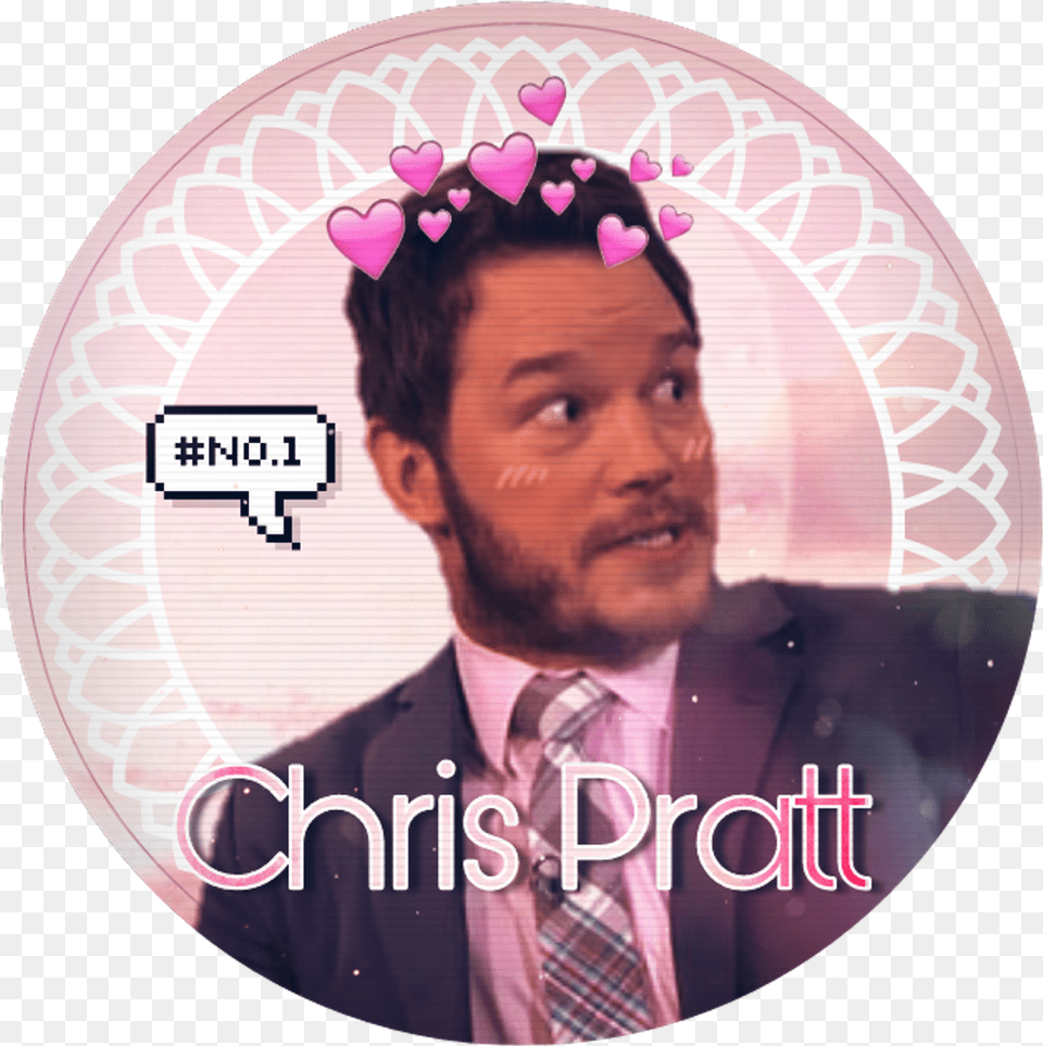Chrispratt Pink Pastel Aesthetic Instagramicon Birthday Circle, Accessories, Photography, Tie, Formal Wear Png Image