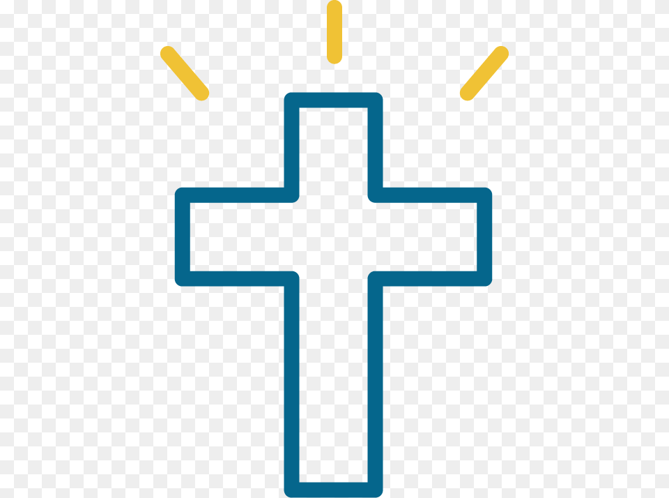 Christ Centered Blue Cross, Symbol Free Png Download