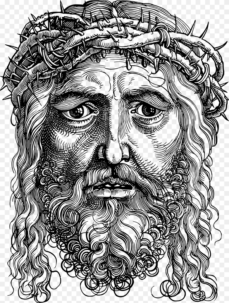Christ Christian Divine Free Picture Albrecht Durer Woodcut Prints, Gray Png Image