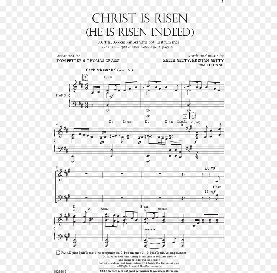 Christ Is Risen Music Book Free Png
