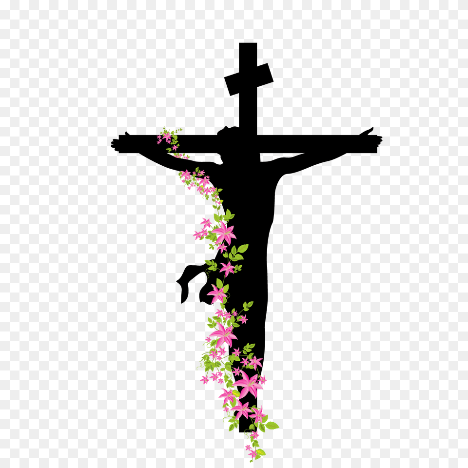 Christ On The Cross Transparent Images, Flower, Flower Arrangement, Plant, Purple Png