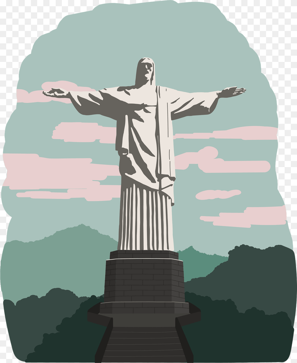 Christ The Redeemer Clipart, Art, Sculpture, Adult, Female Png Image