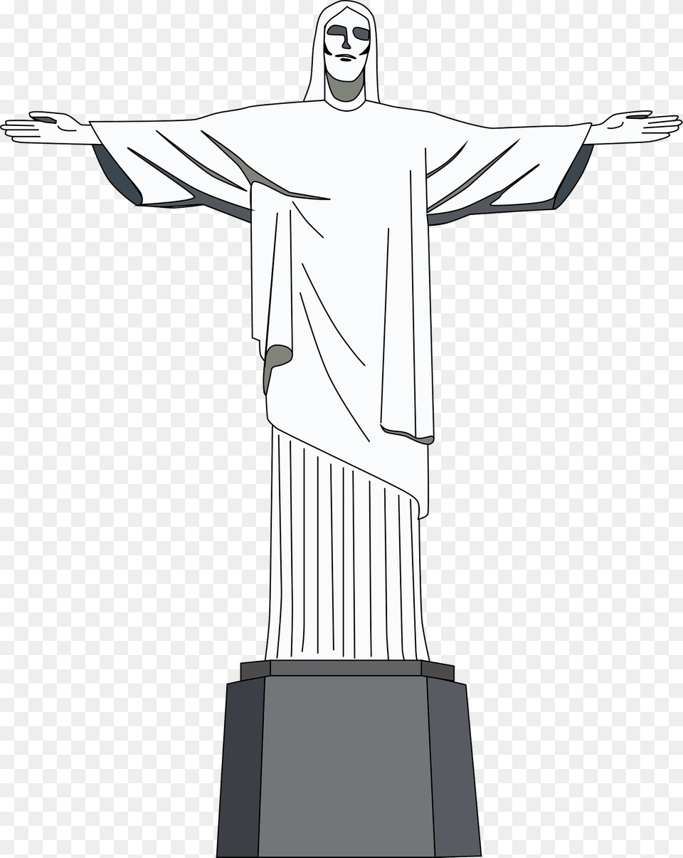 Christ The Redeemer Clipart, Art, Symbol, Cross, Sculpture Png Image