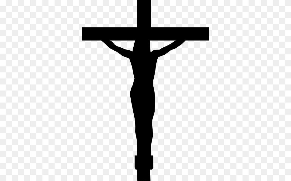 Christ With Cross Silhouette, Symbol, Crucifix Free Png