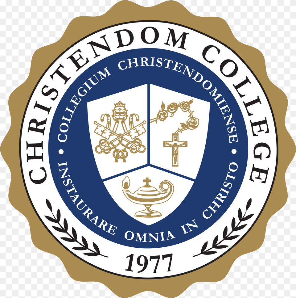 Christendom College Christendom College Logo, Badge, Symbol, Emblem Png Image