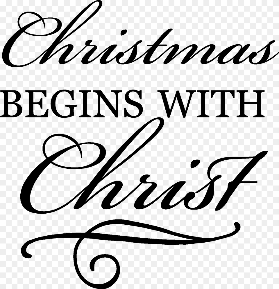 Christian Christmas Clipart Black And White Clipart Christmas, Gray Png