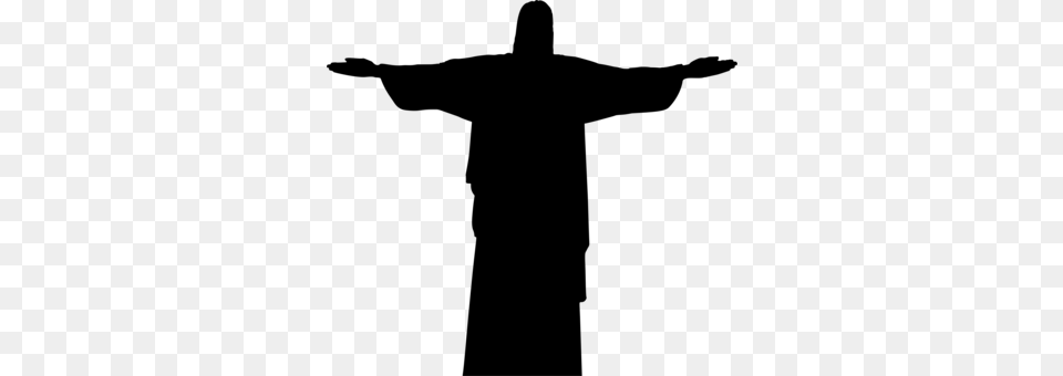 Christian Clip Art Christ The Redeemer Silhouette Christianity, Gray Png
