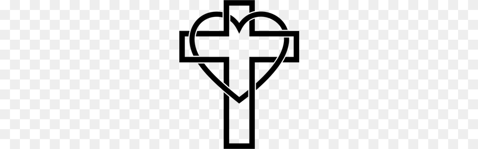 Christian Clipart Cross, Gray Png