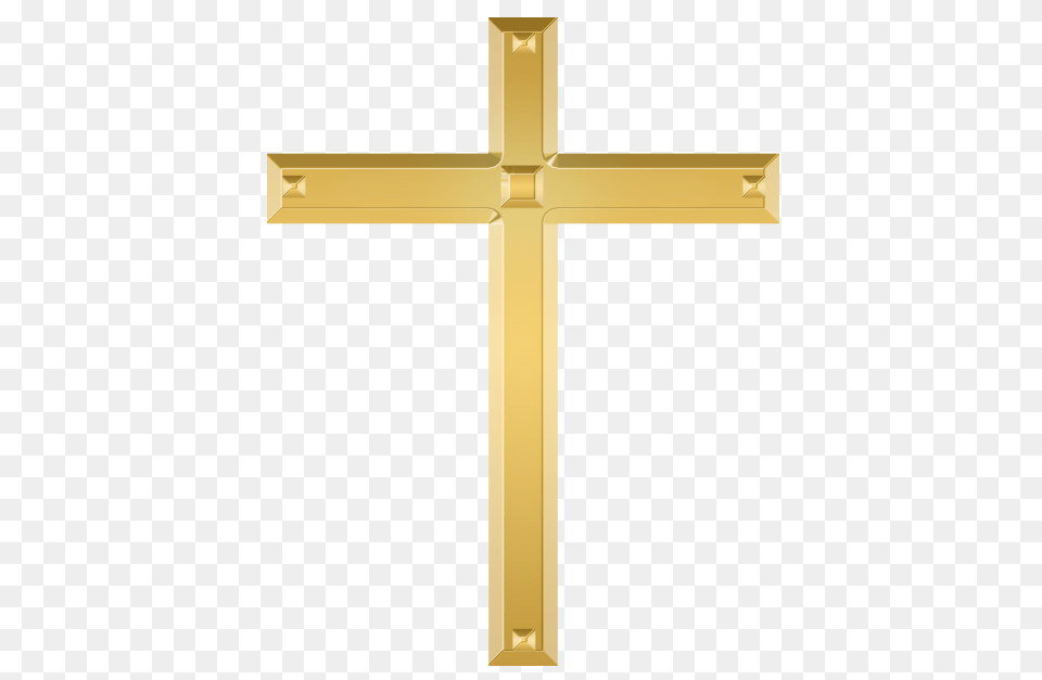 Christian Cross, Symbol, Gold Png