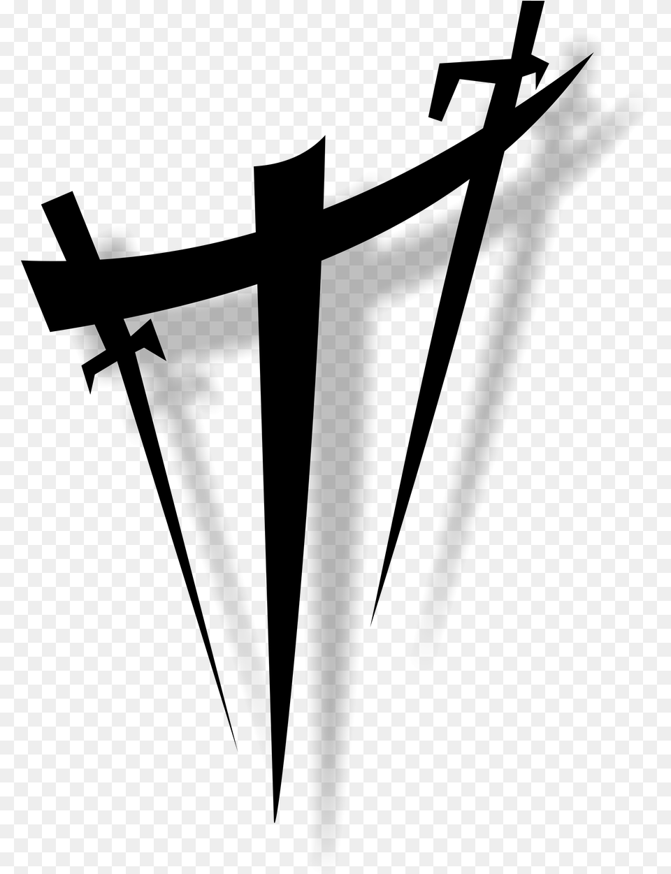 Christian Cross, Gray Png Image