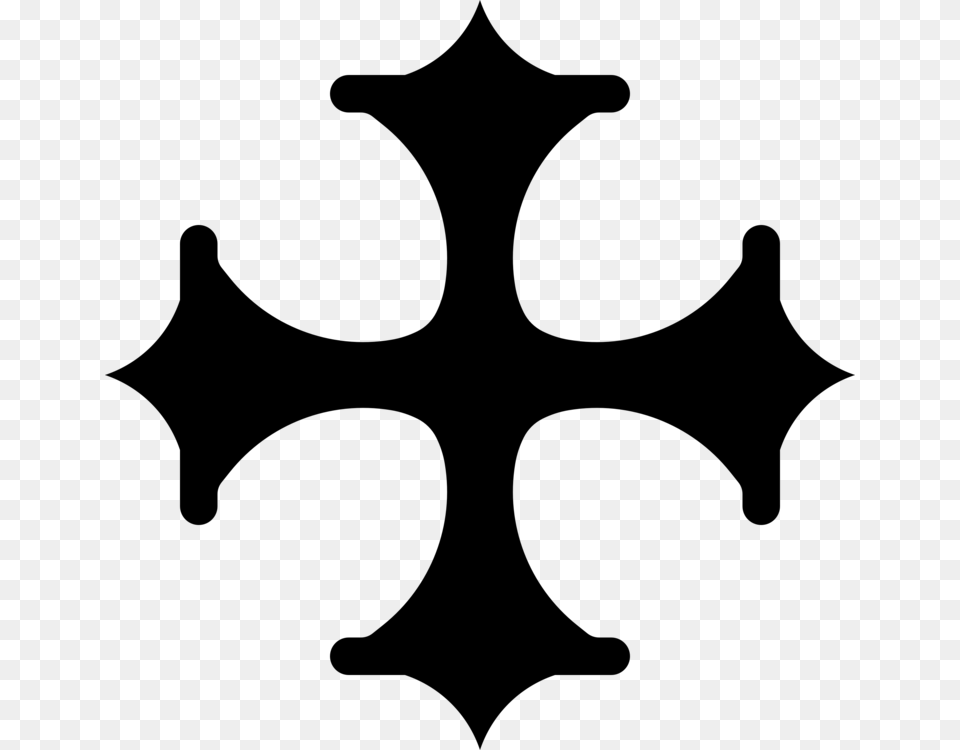 Christian Cross Crosses In Heraldry Cross Fleury, Gray Free Transparent Png