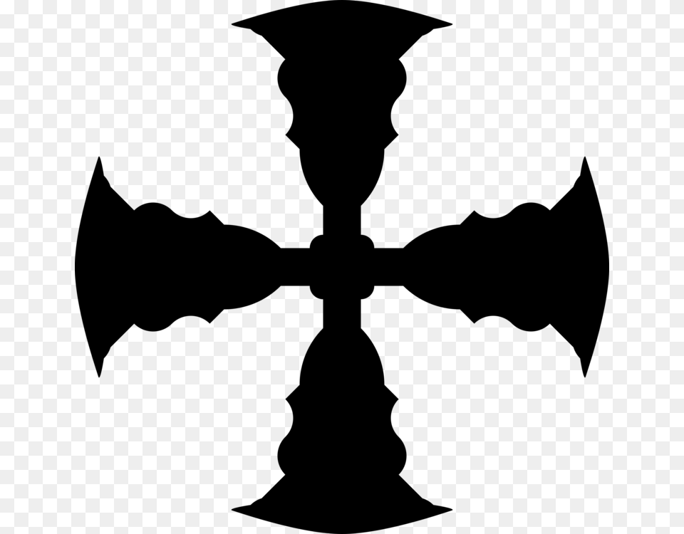 Christian Cross Crosses In Heraldry Symbol Computer Icons, Gray Free Png Download