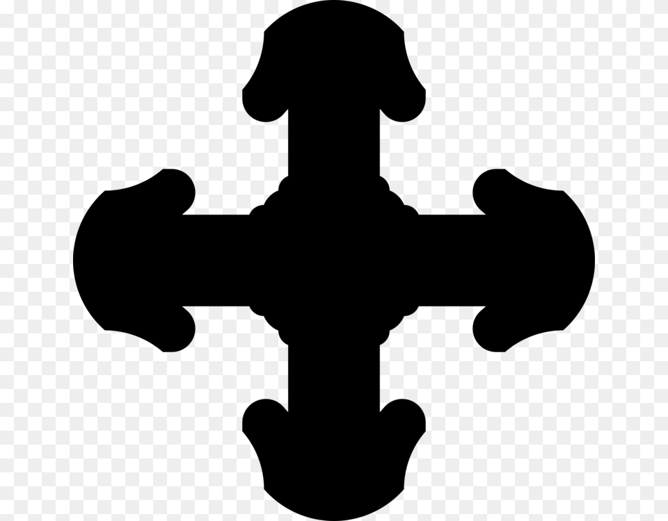 Christian Cross Crosses In Heraldry Symbol Jerusalem Cross Gray Free Png Download