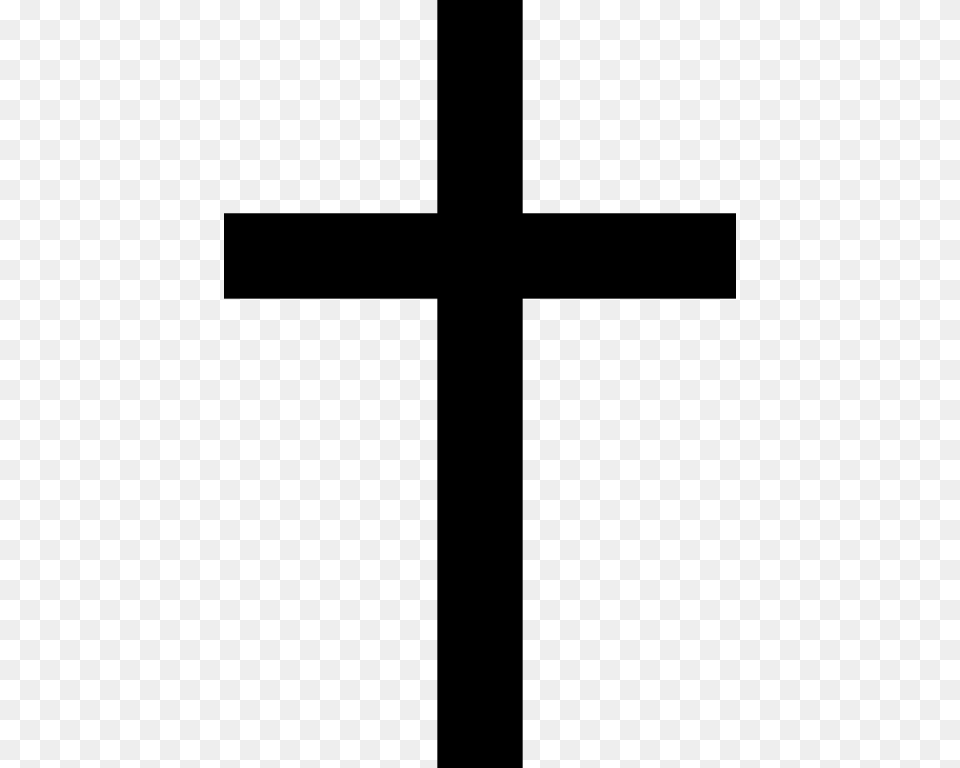 Christian Cross Icon, Gray Free Png Download