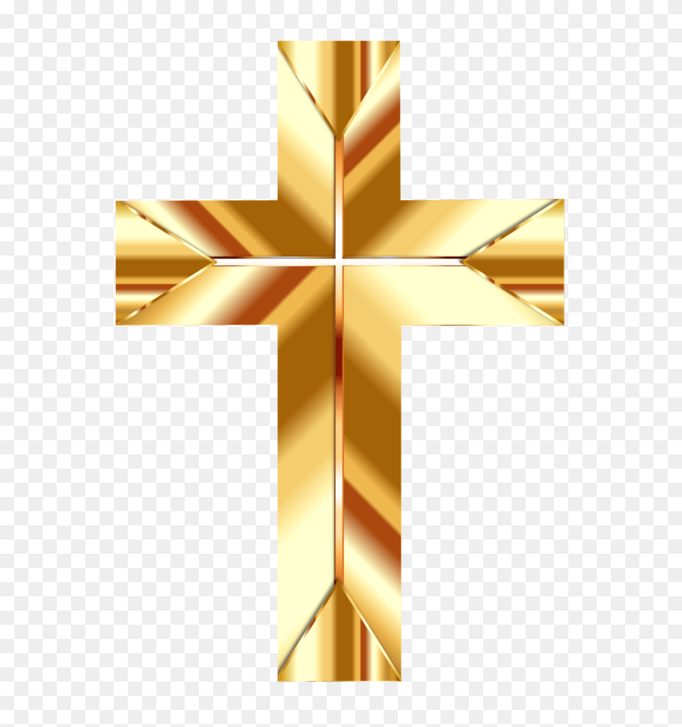 Christian Cross Pic, Symbol, Gold Free Transparent Png