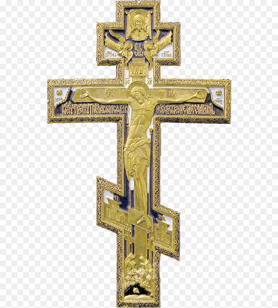 Christian Cross Russian Orthodox Cross, Symbol, Crucifix, Person, Adult Png Image