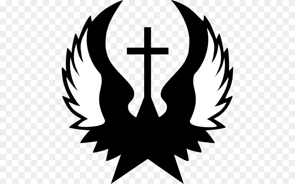 Christian Eagle Wings Clip Art, Emblem, Symbol, Person, Cross Png