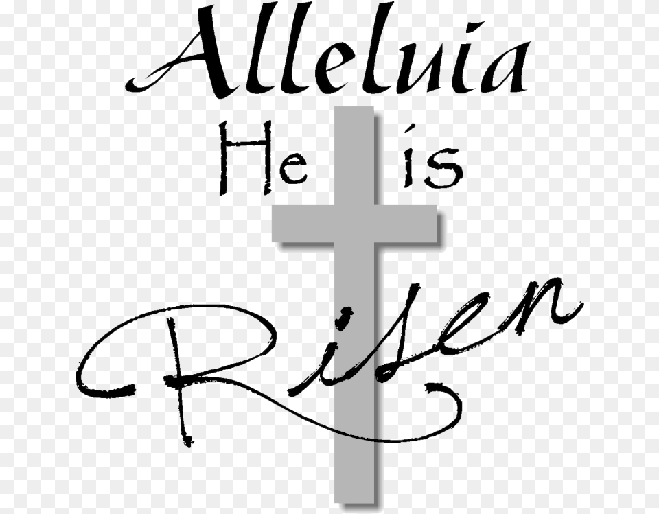 Christian Easter Black And White Clipart, Cross, Symbol Free Png Download