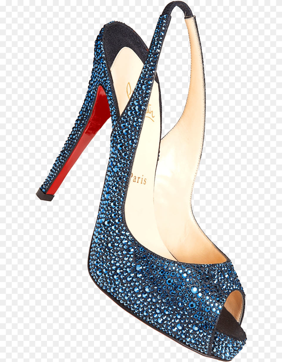 Christian Louboutin Heels File Blue High Heels Shoes Background, Clothing, Footwear, High Heel, Shoe Png Image