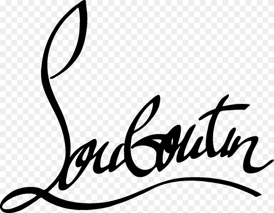 Christian Louboutin Logo Christian Louboutin Shoes Logo, Handwriting, Text, Calligraphy, Animal Png Image