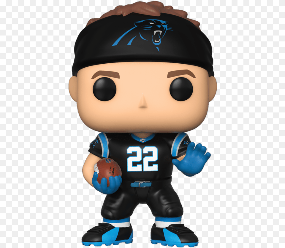 Christian Mccaffrey Carolina Panthers Pop Vinyl Figure Christian Mccaffrey Funko Pop, Ball, Rugby, Rugby Ball, Sport Free Png