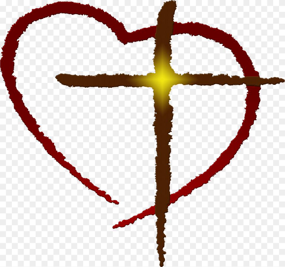 Christian Over All These Virtues Put On Love Which Binds Them, Cross, Symbol, Person, Heart Free Png