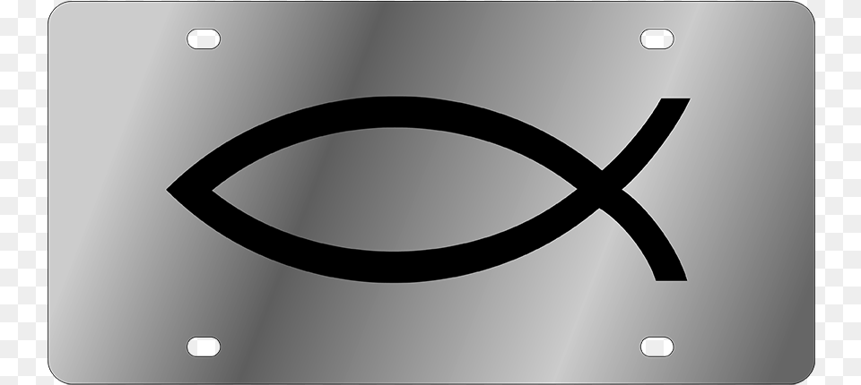 Christian Stainless Steel License Fish Christian Symbol, Device Free Png