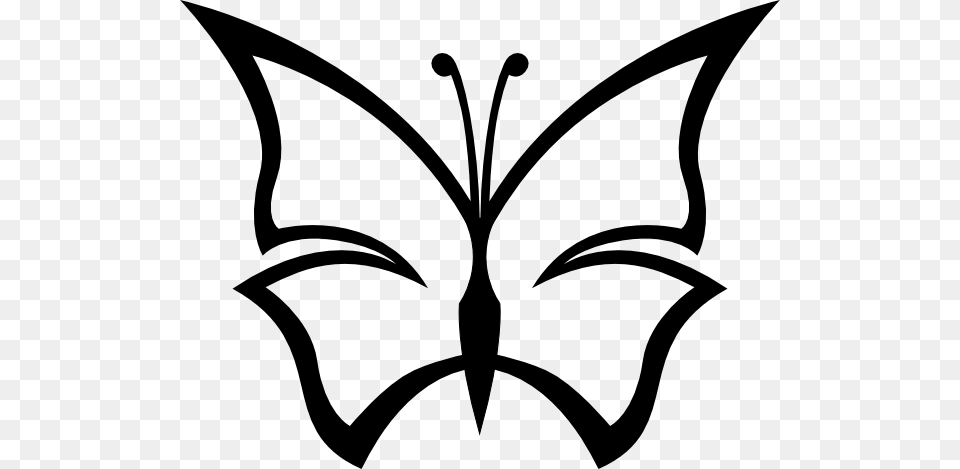 Christian Symbol Black Line Art For Kids Abstract Butterfly Clip, Stencil, Bow, Weapon, Logo Free Png Download