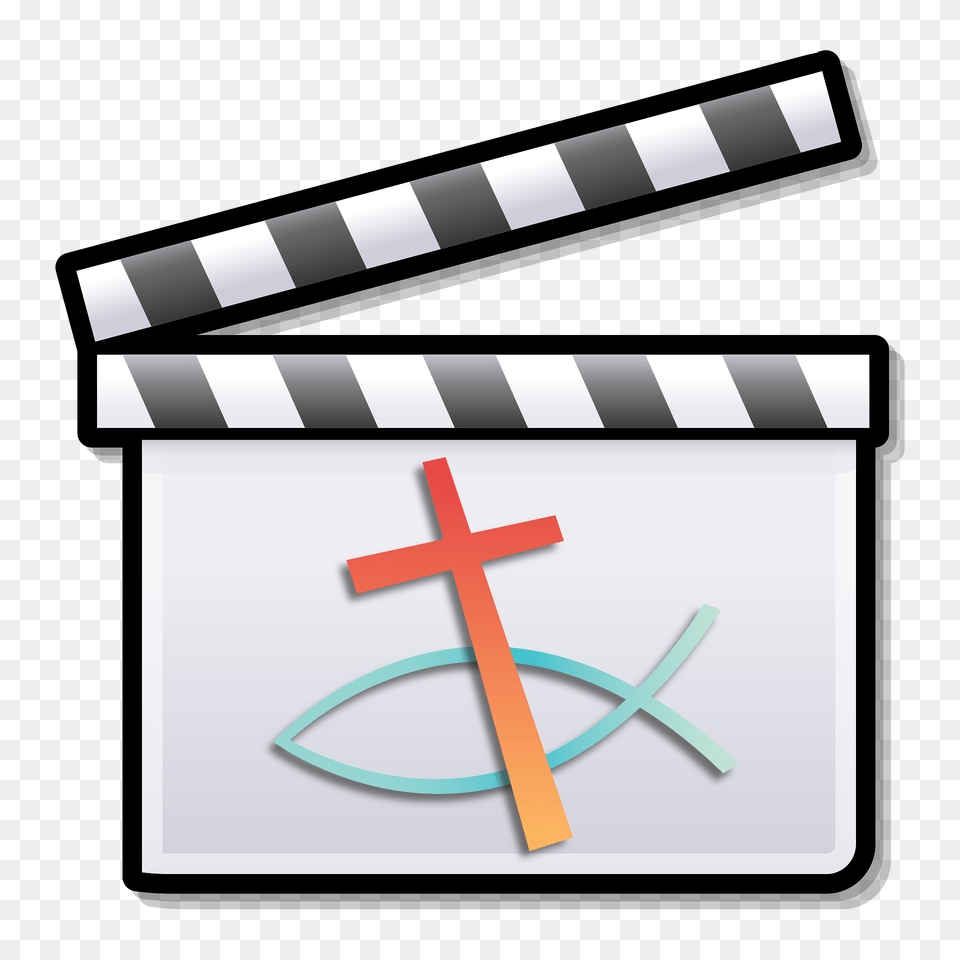 Christian Symbol Clapperboard Clipart, Text Png
