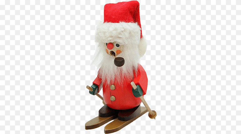 Christian Ulbricht Smoker Santa Claus On Skis, Nutcracker, Hockey, Ice Hockey, Ice Hockey Puck Free Png Download