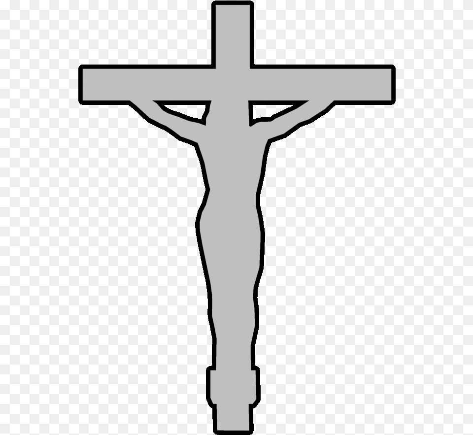 Christianity Clipart Template Christian Cross Clip Outline Of Jesus On The Cross, Symbol, Crucifix, Adult, Female Free Png