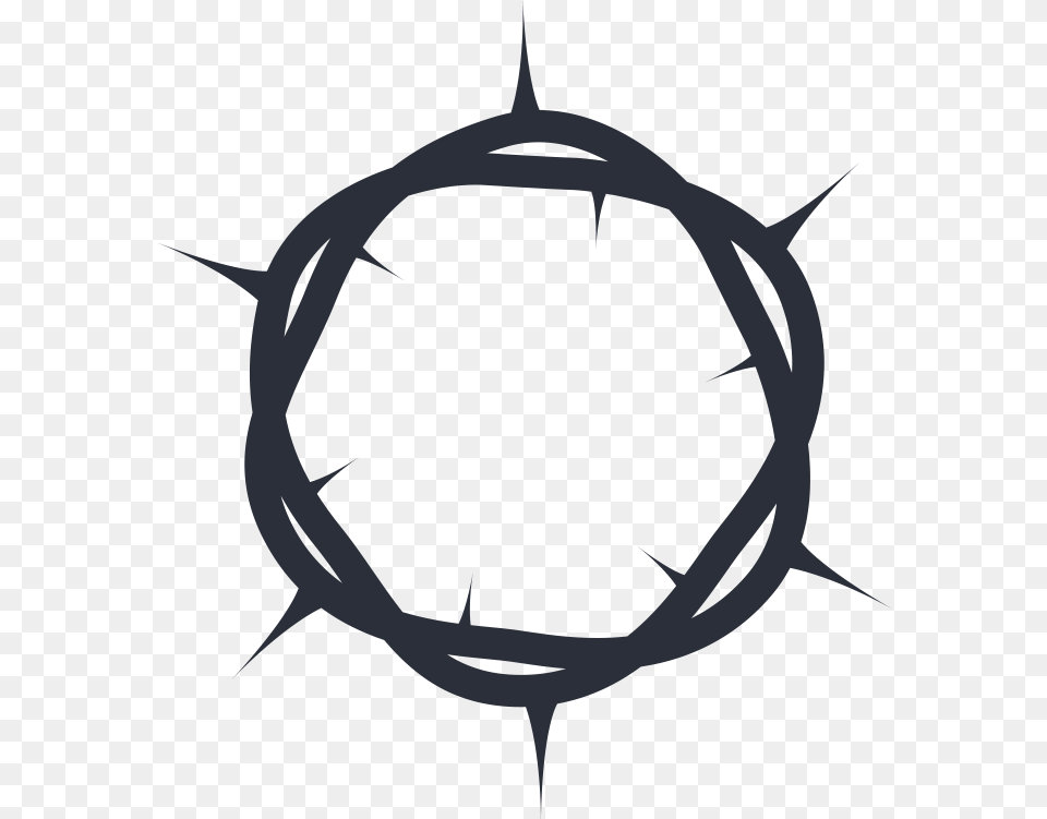 Christianity Crown Of Thorns Computer Icons Christian Crown Of Thorns, Animal, Fish, Sea Life, Shark Free Transparent Png