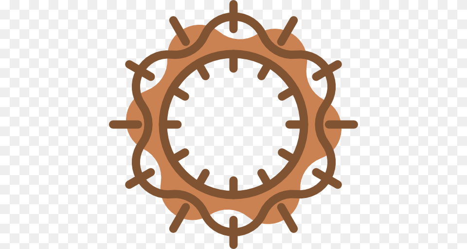 Christianity Crown Of Thorns Religious Religion Icon, Coil, Machine, Rotor, Spiral Png Image