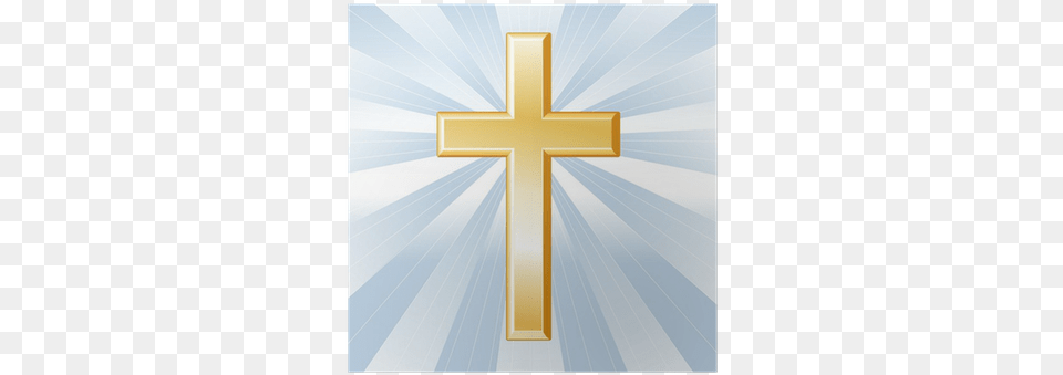 Christianity Symbol Golden Cross Crucifix Poster Crucifix Png
