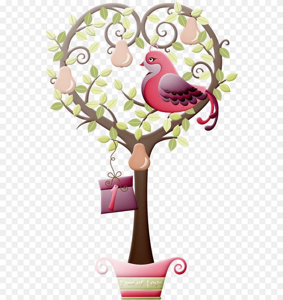 Christine Staniforth Days To Christmas Pink Christmas Partridge In A Pear Tree, Accessories, Bag, Handbag, Potted Plant Free Png Download