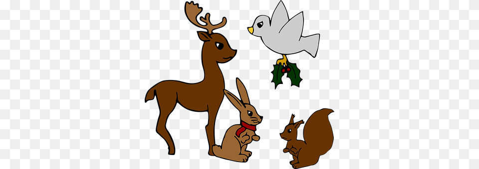 Christmas Animal, Deer, Mammal, Wildlife Free Png