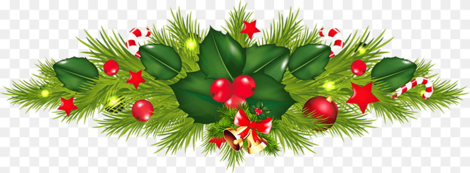Christmas 2018 Decorations Image Christmas Borders, Art, Graphics, Floral Design, Green Free Png Download