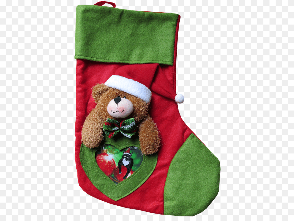 Christmas Toy, Teddy Bear, Clothing, Hosiery Png Image