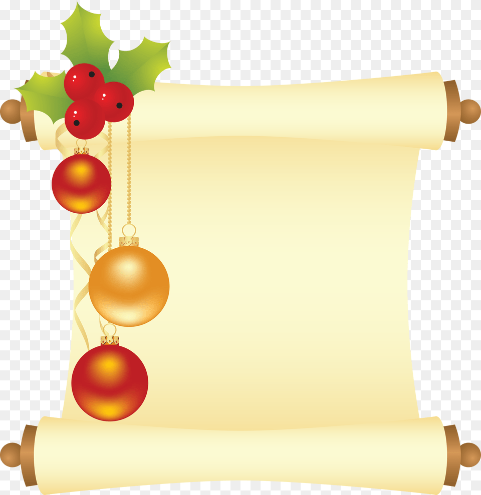 Christmas, Text, Document, Scroll, Accessories Free Png Download