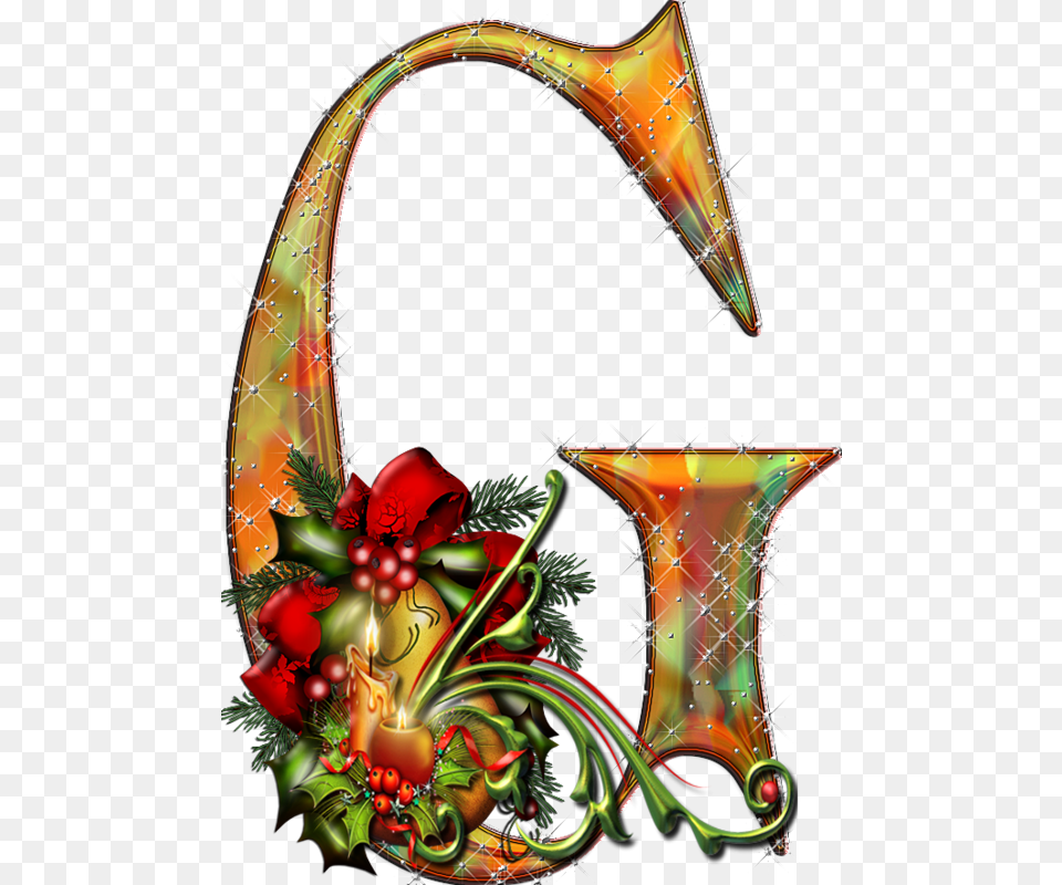 Christmas A Letter Alphabet, Art, Graphics, Floral Design, Pattern Free Png